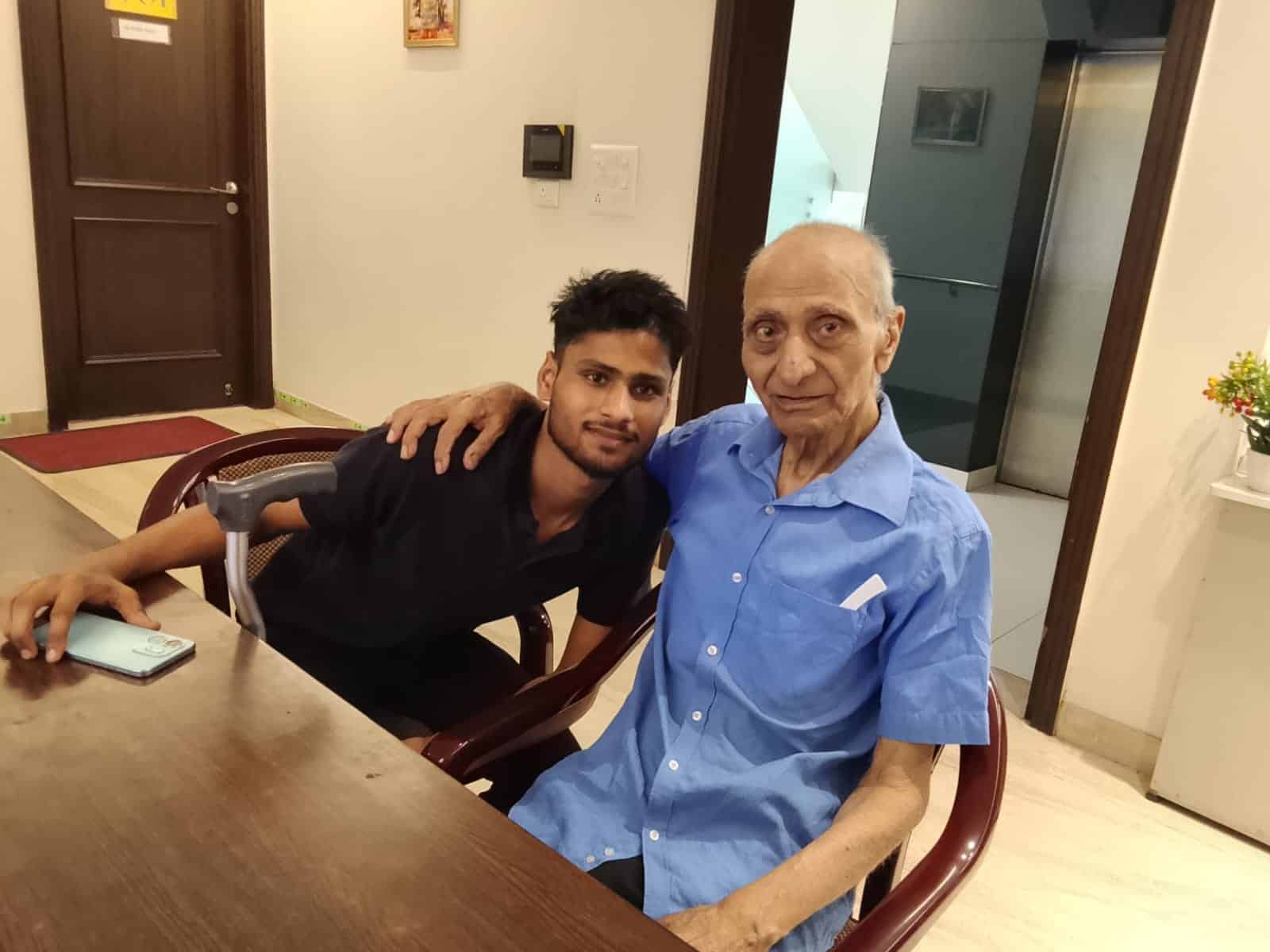 Senior receiving compassionate palliative care at Gracias Living in Gurgaon