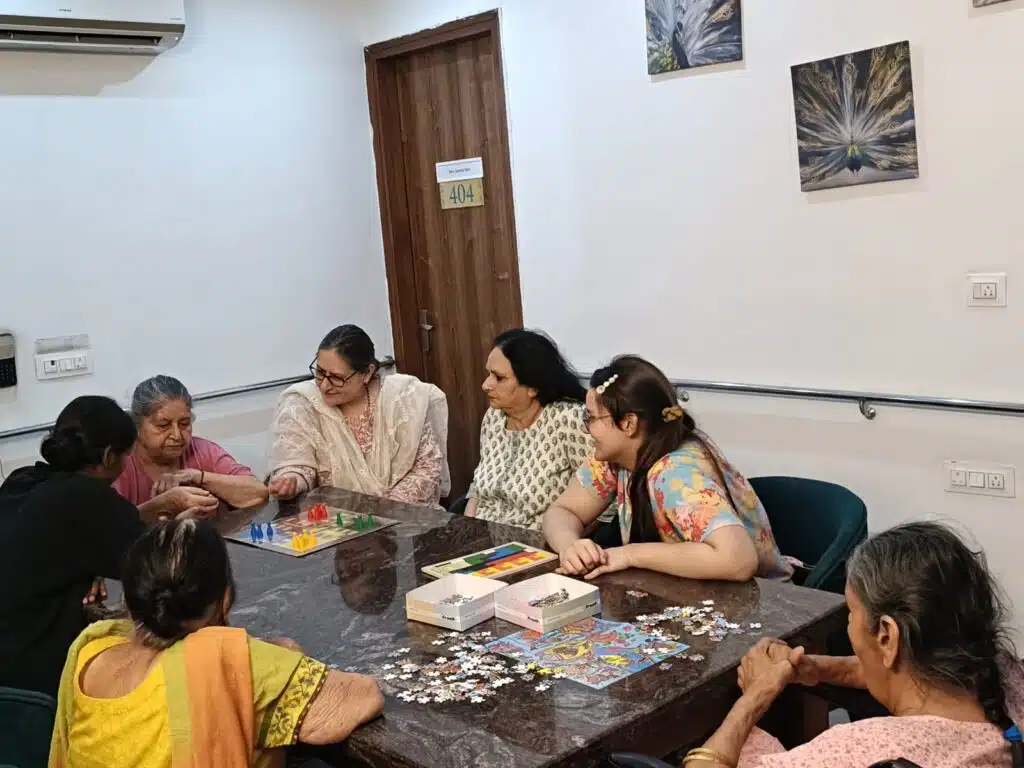 Seniors doing their evening activities at Gracias Living