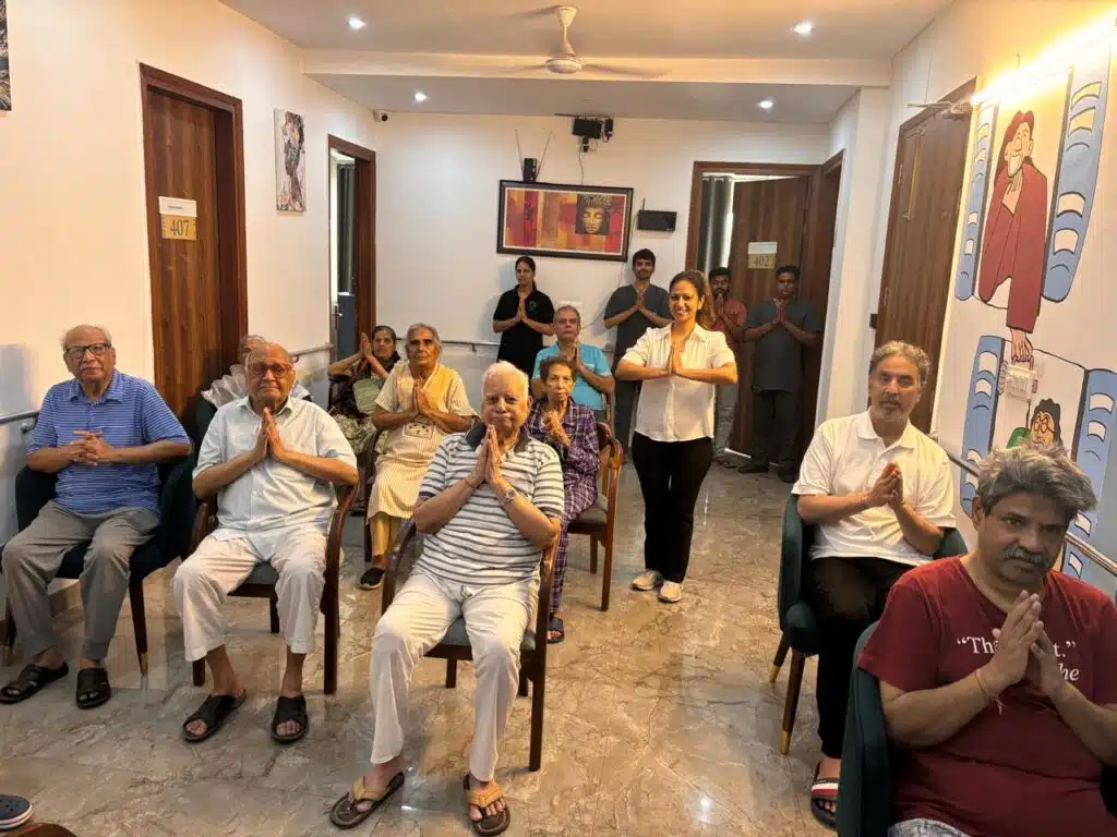Yoga session for Dementia Residents at Gracias Living